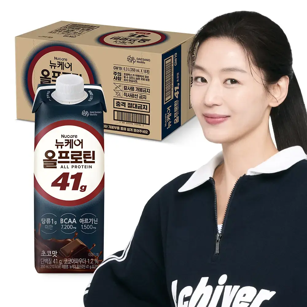 [단백질41g] 뉴케어 올프로틴 초코맛 350mlx18팩